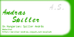 andras spiller business card
